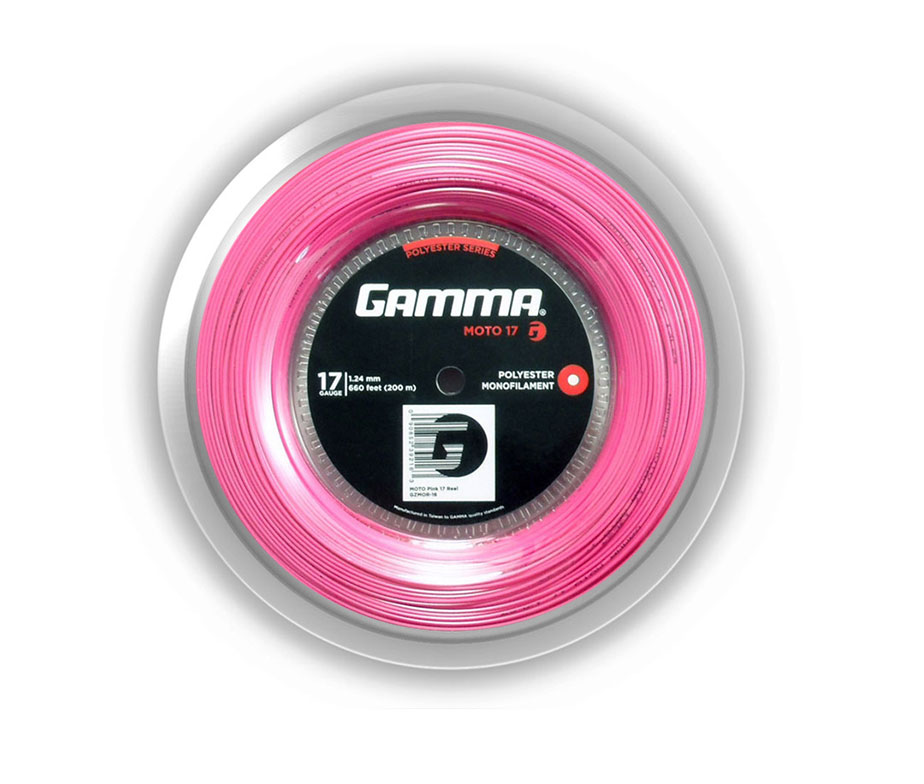 1.29 mm 200 m Rolle Gamma Tennissaite Moto Pink 16 