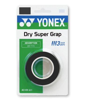 Yonex Dry Super Grap 3er, schwarz