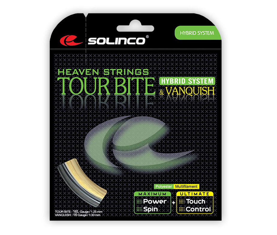Solinco Tour Bite & Vanquish Hybrid 12m